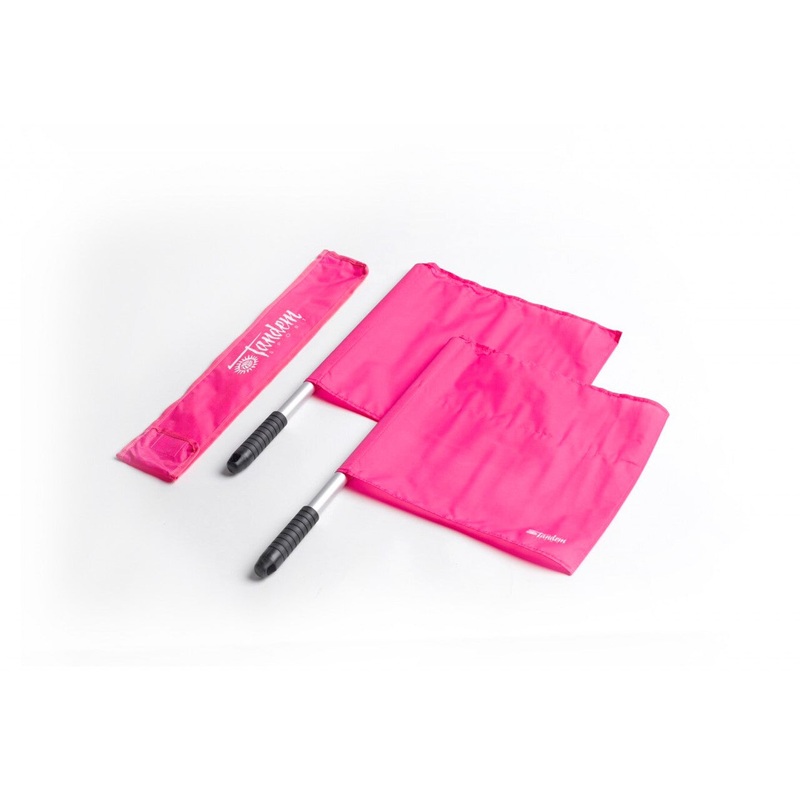Pink Volleyball Linesman Flags W/ Case