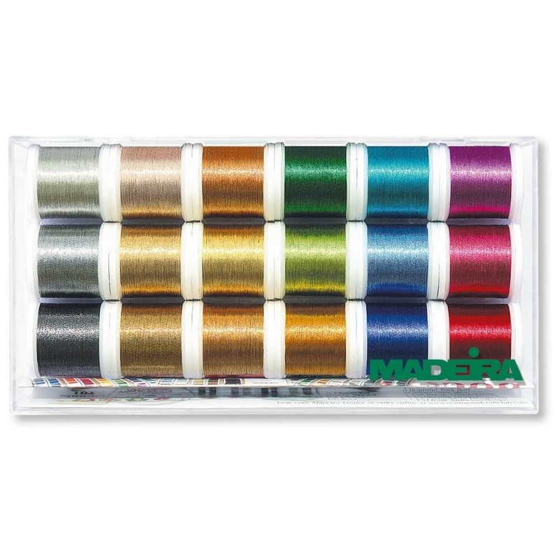 Madeira Metallic Smooth izanas diegs 18x200m – 1gab