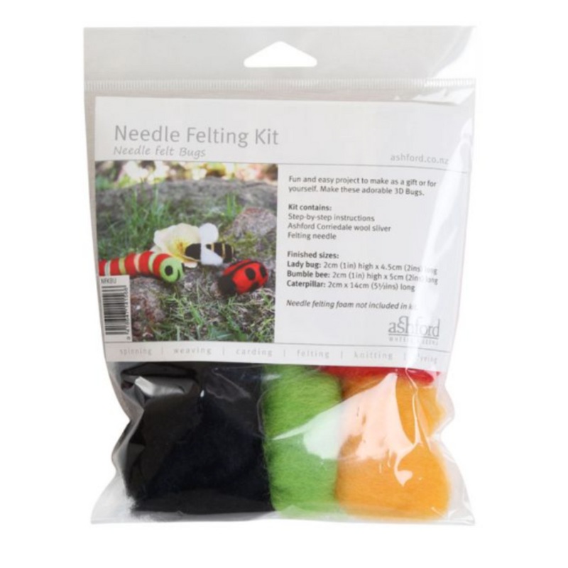 Ashford Needle Felting Kit – 3D Bugs