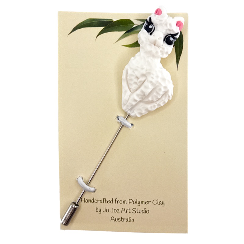 Clay Alpaca Shawl Pin #3|Default Title