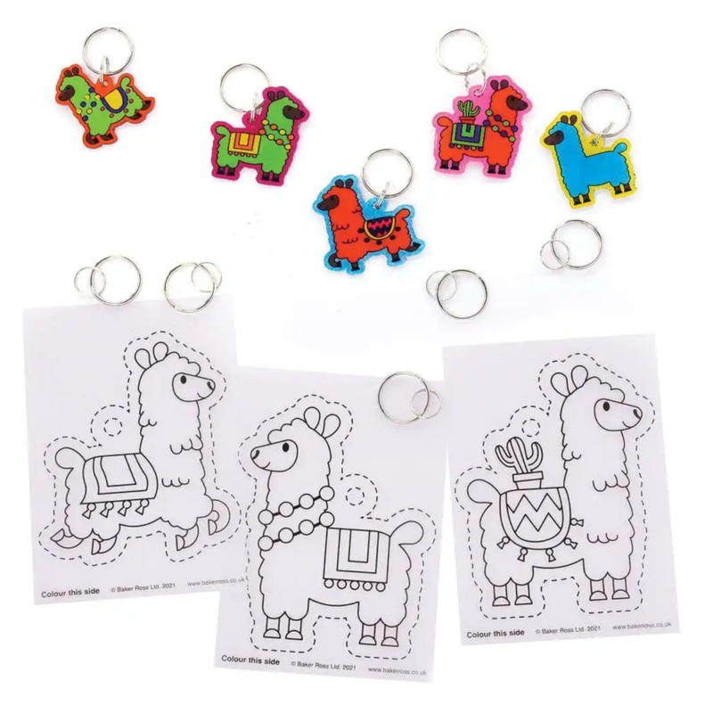 Lovely Llama Super Shrink Key Rings