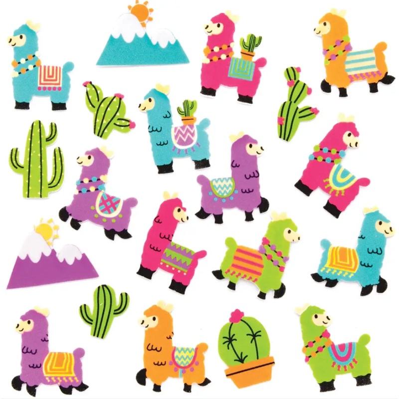 Lovely Llamas Foam Stickers|Default Title