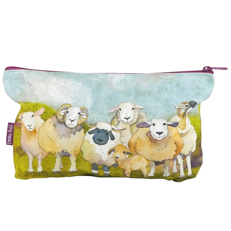 Emma Ball Felted Sheep Zippered Pouch