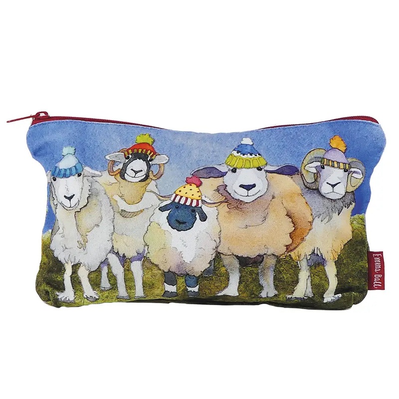 Emma Ball Happy Sheep Zippered Pouch