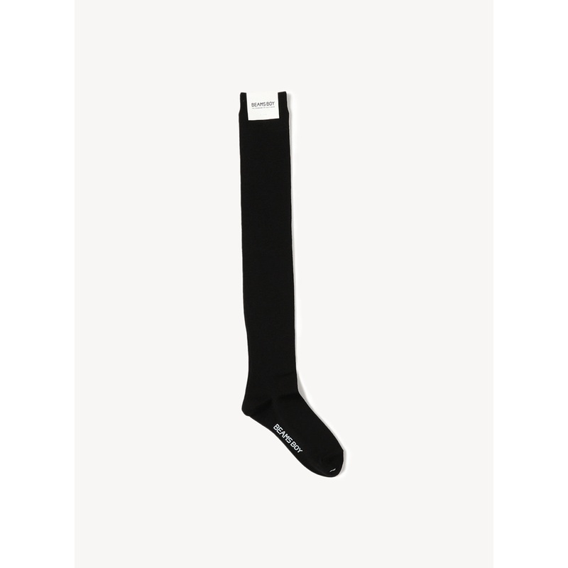 Long Rib Knee High Socks|Black|One Size