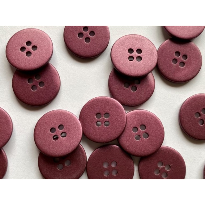 Metallic Matt Deep Pink/Plum Shell 18mm
