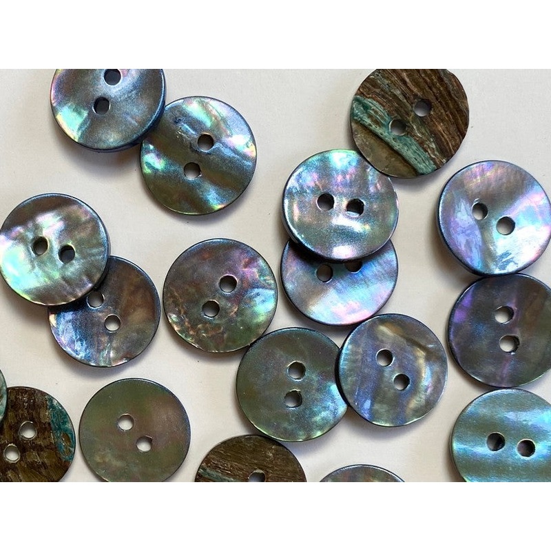 Smoke Gold Abalone Shell 15mm|Default Title