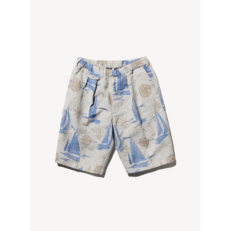 2 Pleats Relax Shorts Yacht Jacquard