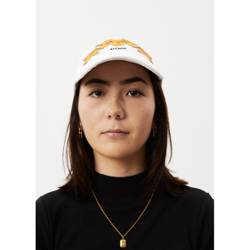 AFENDS Unisex Intergalactic – 6 Panel Cap – White