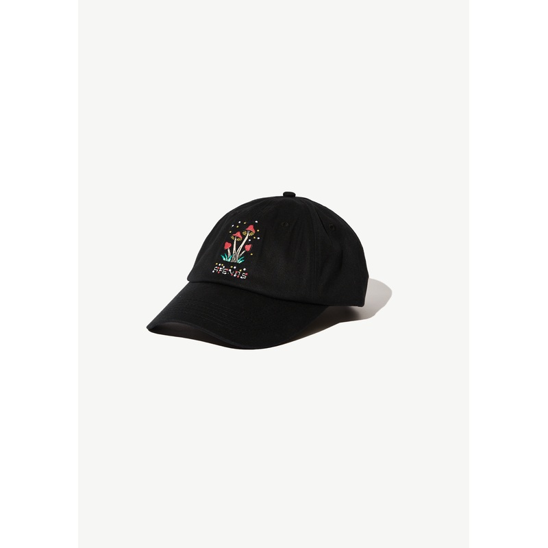 AFENDS Unisex Journey Inward – 6 Panel Cap – Black