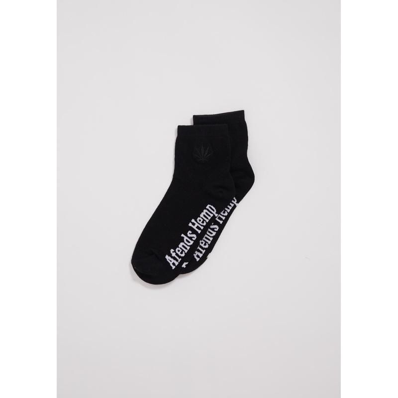 AFENDS Unisex Revolution – Crew Socks – Black