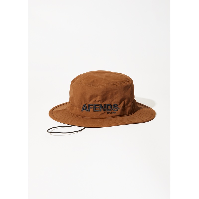AFENDS Unisex Vinyl – Bucket Hat – Toffee